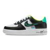 Nike Кроссовки Nike Air Force 1 Graffiti Leather Low top для скейтбординга, Черно-зеленые, Унисекс, DX3349-100