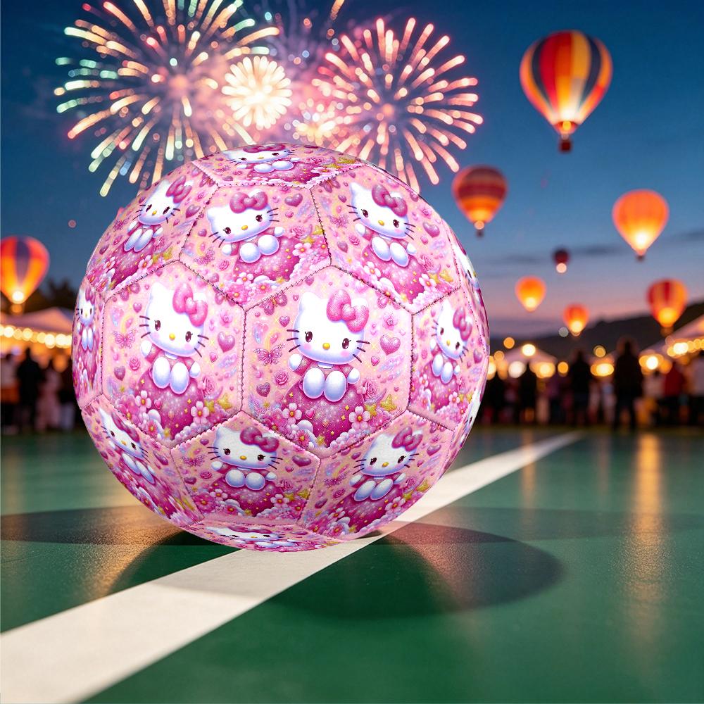 1pc Hello Kitty Pattern Standard Size 5 Soccer Ball, Gentle on the Feet, Designed Specifically for Matches and Training Football