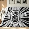 PAOK Print Flannel Blanket High Quality Warm Comfortable Cover for All Seasons Perfect for Gifts Home Decor