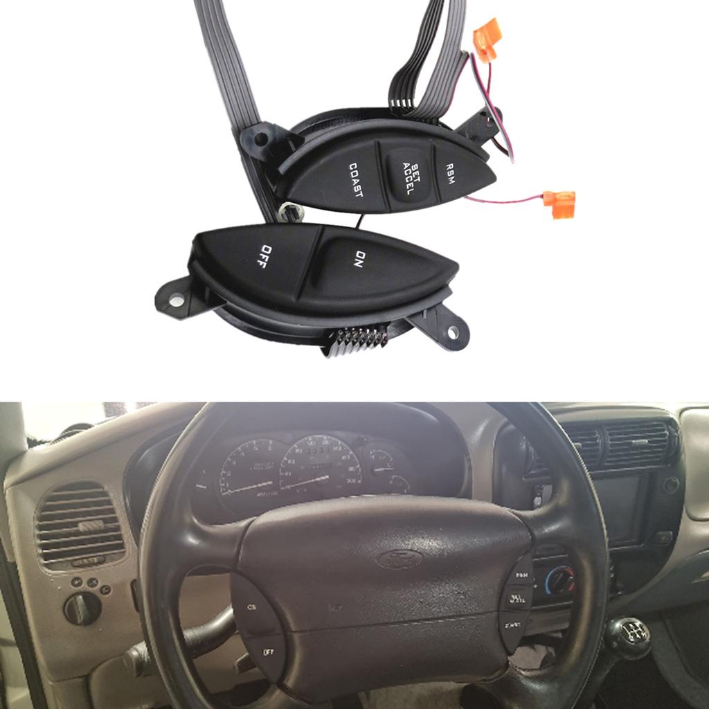 Ручка переключателя круиз-контроля на рулевом колесе, совместимая с F150 Sport Trac 1998-2005 F87A9D809BA