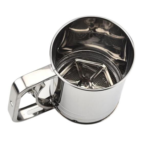 Просеиватель для муки Эргономика Равномерная фильтрация Тип ручного пресса Нескользящий фильтр Полуавтоматическое сито для муки Чашка для муки Кухонный гаджет