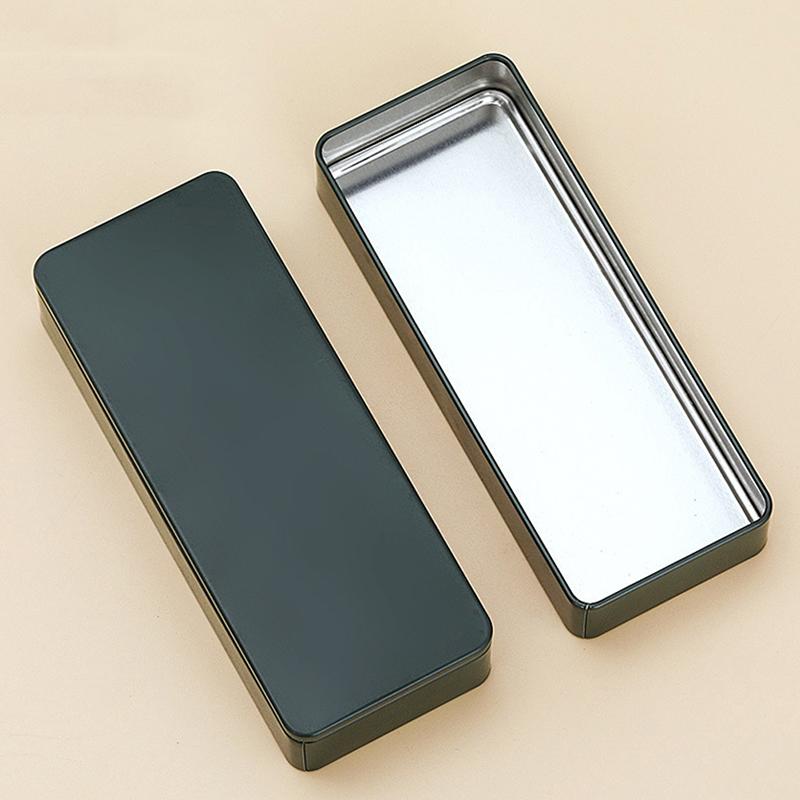 Многоцветный металлический прямоугольный контейнер для хранения с крышкой для маленьких коробок