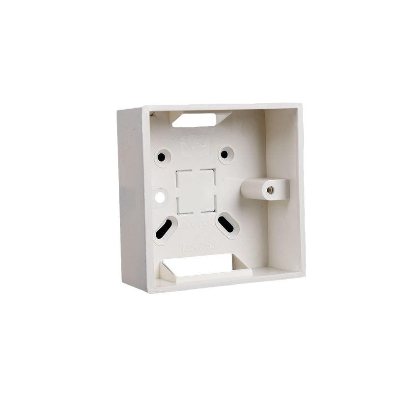 Двухсекционная огнестойкая монтажная распределительная коробка PVC86 для настенных выключателей и розеток.