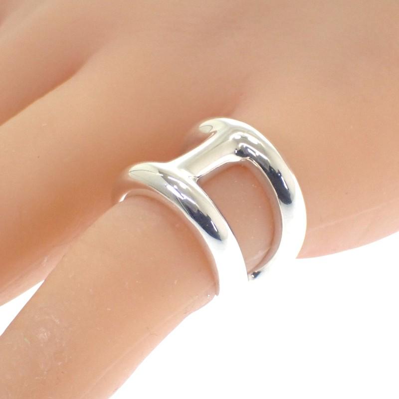 HERMES H102536B 00046 #6(Размер Японии)  кольцо Серебро925 Женское