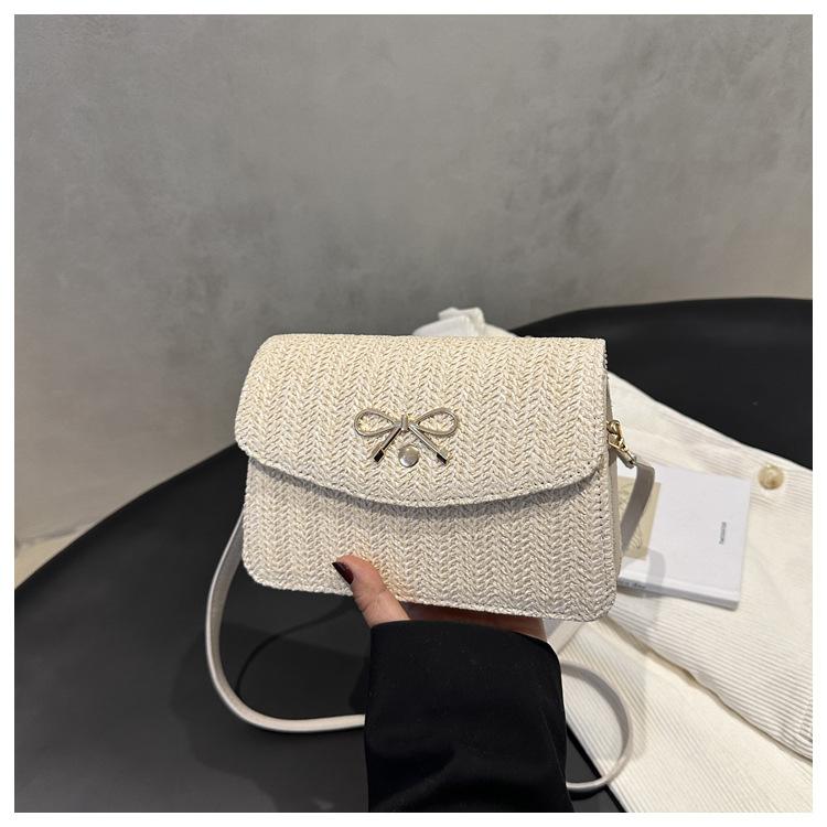 Персонализированный бант тренд плетения новая повседневная мода кроссбоди на плечо маленькая квадратная женская сумка