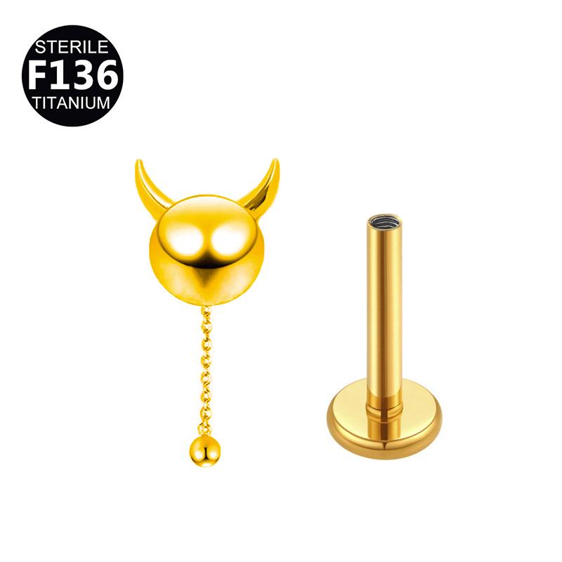 Титановый сплав Сердце и Лис Голубь Хрящ и Трагус Пирсинг Пусеты