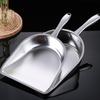 Large Capacity Flour Scoop Wide Opening Food Shovel Stainless Steel Ice Cube Shovel  Popcorn