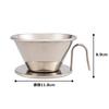 Kalita Stainless Steel Coffee Dripper Wave Series Handcrafted by Tsubame Craftsman For 2 To 4 People Made In Japan Drip Utensil for 2 People For 4