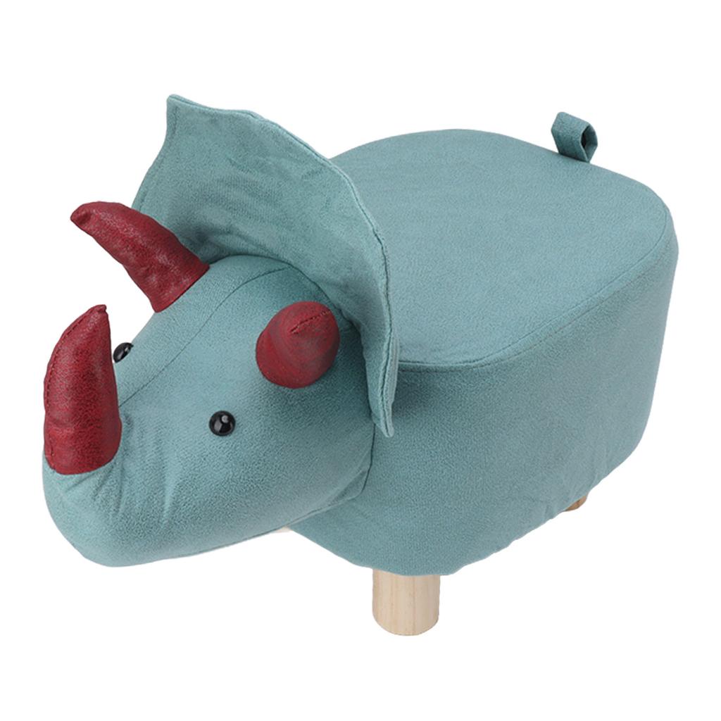Милый табурет для ног в виде животного с мягкой набивной подушкой и ножками, предотвращающими скольжение, маленькие табуреты для ног для детей и взрослых, динозавр