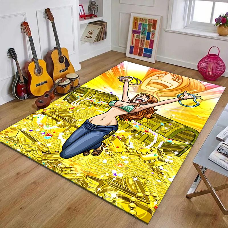 N-Nami1Printed Area Rug Carpet for Bedroom Living Room Home Decor Rugs Mat Non Slip Mat Rug for Bedside