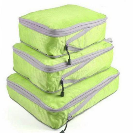 Водонепроницаемый дорожный набор для хранения: Комплект из трех сжимаемых, расширяемых сумок для обуви и одежды