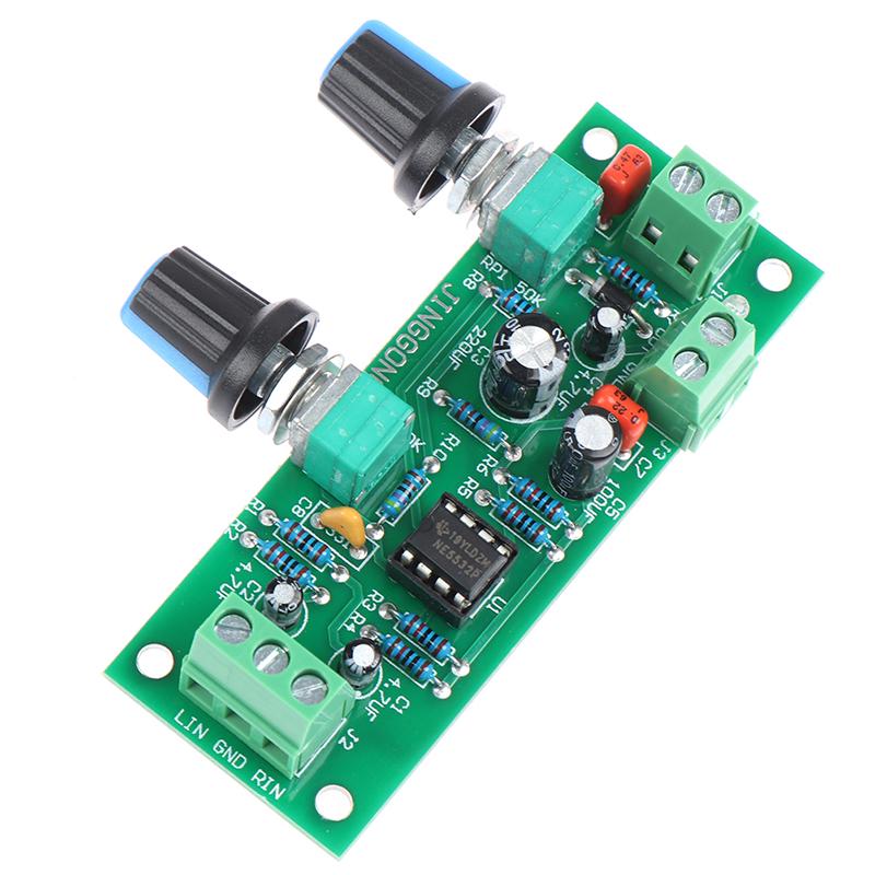 Плата фильтра нижних частот с одним питанием, плата предусилителя сабвуфера, 2,1 канала, постоянный ток 10-30 В