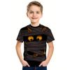 Summer Kids Boys Clothes 3d Cat Print Tee Shirt Short Sleeve Children's Clothing Fashion T Shirt For Boys Top Tee
