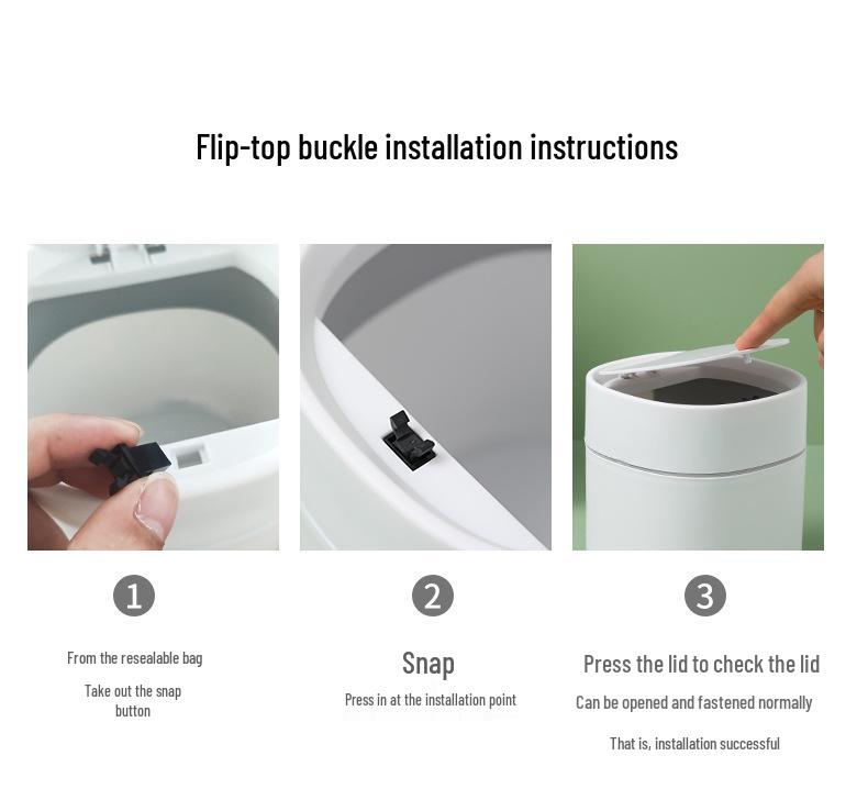 Rice Wood Press-Type Desktop Trash Can for Home, Office, Car - Wastepaper Basket & Storage Bin