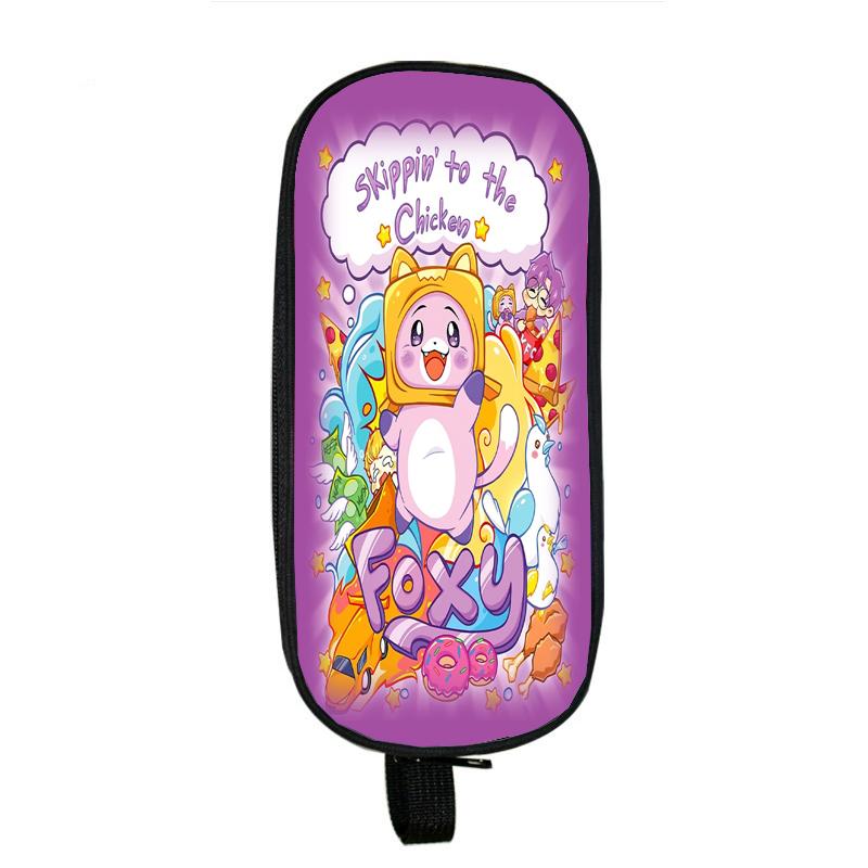 Lankybox Boxy And Foxy робот-пенал большая коробка для хранения портативная сумка для ручек для девочек двухслойная школьная сумка Kawaii чехол для канцелярских принадлежностей