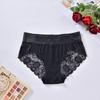 Large Size Women's Lace Mid-high Waist Panties Sexy Hollow Breathable Widened Waistband Tummy Briefs Suitable for Fat Girls