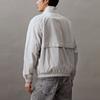 Calvin Klein Solid Color Casual Simple Embroidered Stand Collar Long Sleeve Jacket Men Jacket Galaxy-Gray J325905-PC8