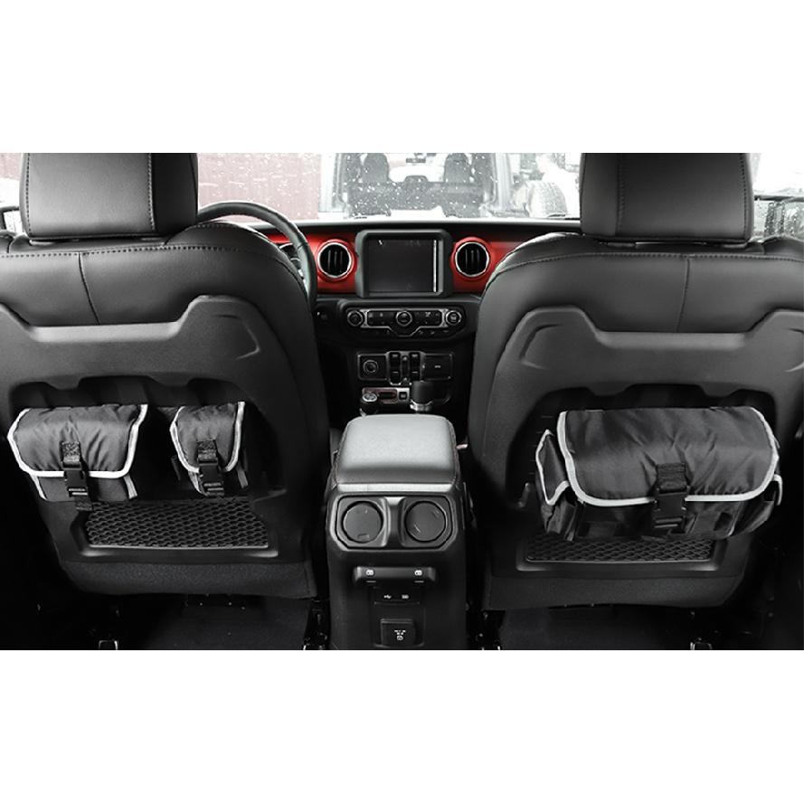 Сумка для хранения автомобиля для Jeep Wrangler JL Gladiator JT Rubicon 2018-2023, органайзер на спинку сиденья, заднюю дверь, укладку, уборку