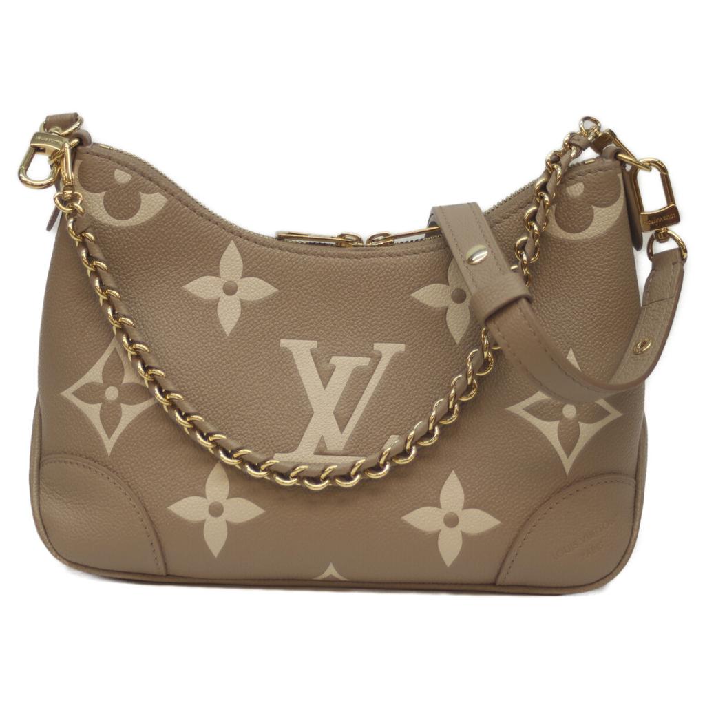 LOUIS VUITTON M13224 Tourterelle Creme Bicolor Monogram En Plant Boulogne PM Shoulder bag Monogram Ann PlattUsed