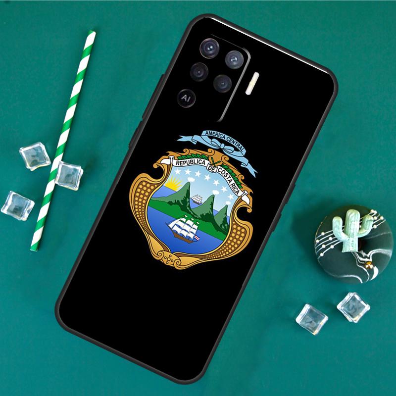 Чехол с флагом Коста-Рики для Oppo A40 A60 A80 A16 A76 A96 A18 A38 A58 A78 A98 A91 A15 A17 A74 A94 A54 A57S