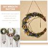 2 шт. Плетеное кольцо-венок DIY Аксессуар для венка ЛУННАЯ форма Ротанг Натуральные Ручная работа Плетеные кольца Каркас для поделок DIY Украшение для цветочного магазина