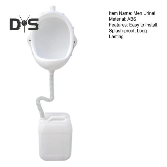 Настенный мужской писсуар со шлангом, брызгозащищенный. Простая установка. Многоразовый писсуар для временной строительной площадки. Безводный писсуар.
