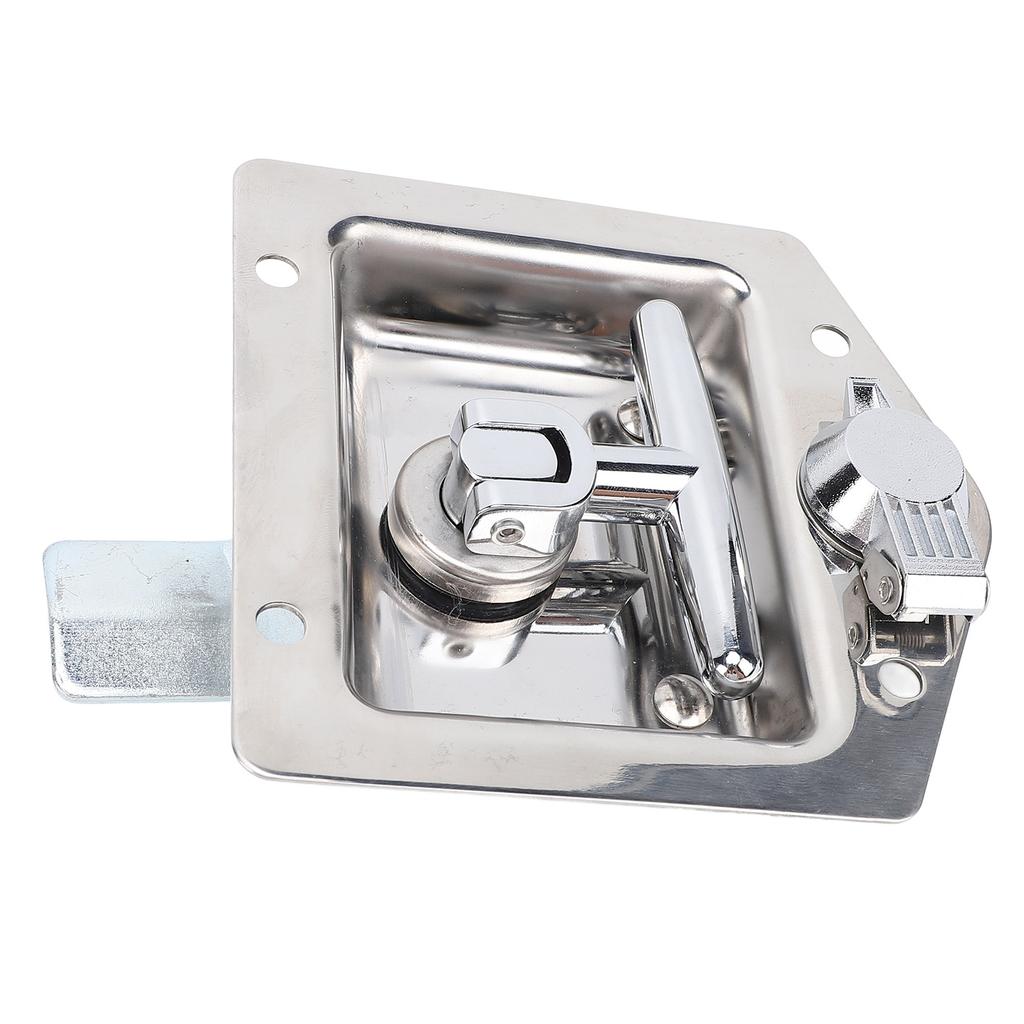Защелка для ящика для инструментов с Т-образной ручкой 4,9x4,9 дюйма, высокополированная нержавеющая сталь, ручка-замок для ящика для инструментов для автофургона с ключами G