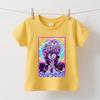 Jujutsu Kaisen Gojo Anime Print Cotton Tee for Kids Boys Girls Short Sleeve Casual Soft Daily Wear Comfortable T Shirts