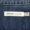 Отличное состояние Джинсовый комбинезон SEE BY CHLOE I40 USA4 Richmont Топ/Платье/Пальто(ИСПОЛЬЗОВАЛ)