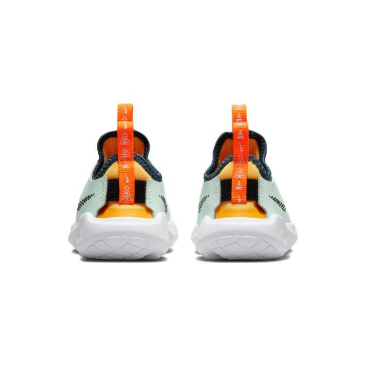 Nike Flex Runner 2 TD Barely Green Laser Orange Baby Sneakers White Black DX6131-301