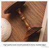 Rustic Solid Wood Candlestick Holder Vintage Table Candle Stand for Bedroom Living Room Wedding Decor