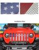 American Flag Insect Net for 2018-2025 Jeep Wrangler JL/JT Grille
