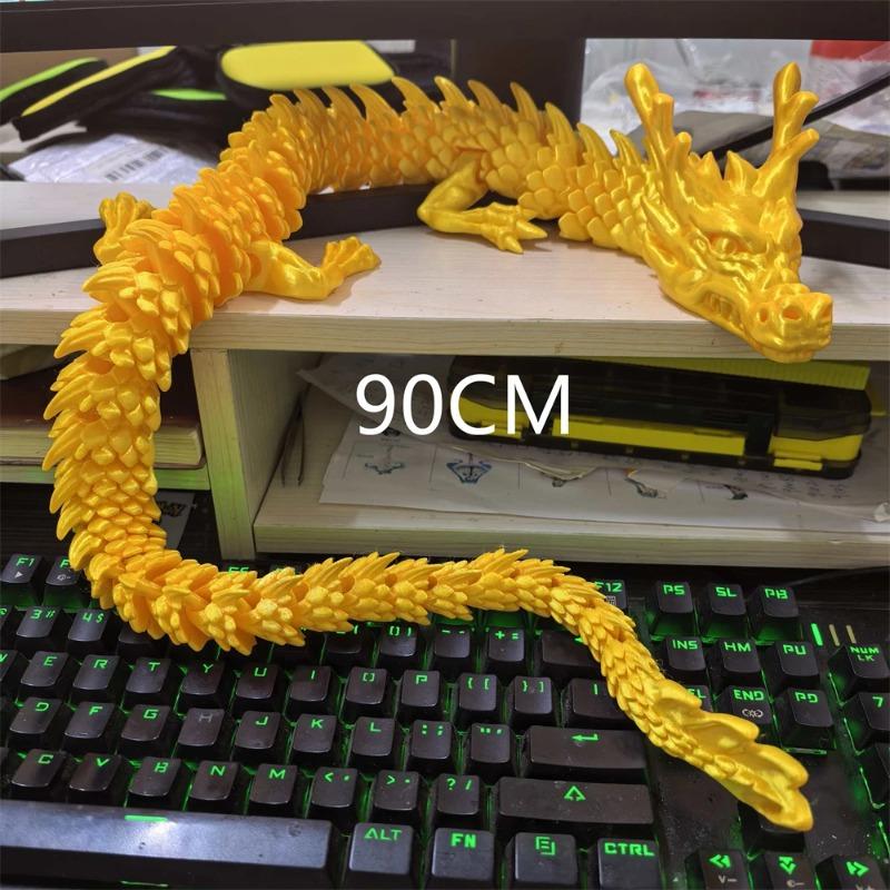 30см 90см 3D-печатные соединенные драконы Украшения Суставы могут двигаться Креативные Драконы Растения Скала Аквариум Ландшафтный Декор