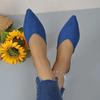 2024 Новая мода Летняя мода Новые однотонные остроносые сексуальные босоножки Удобные и повседневные босоножки на низком каблуке для женщин