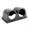 Car Carbon Fiber Look Two Holes Dual Meter Mount Holder Mm