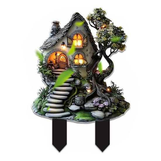 Decorative Garden Inserts Rooster Statues Waterproof UV Resistant Chickens Decorations Outdoor/Indoor Stakes