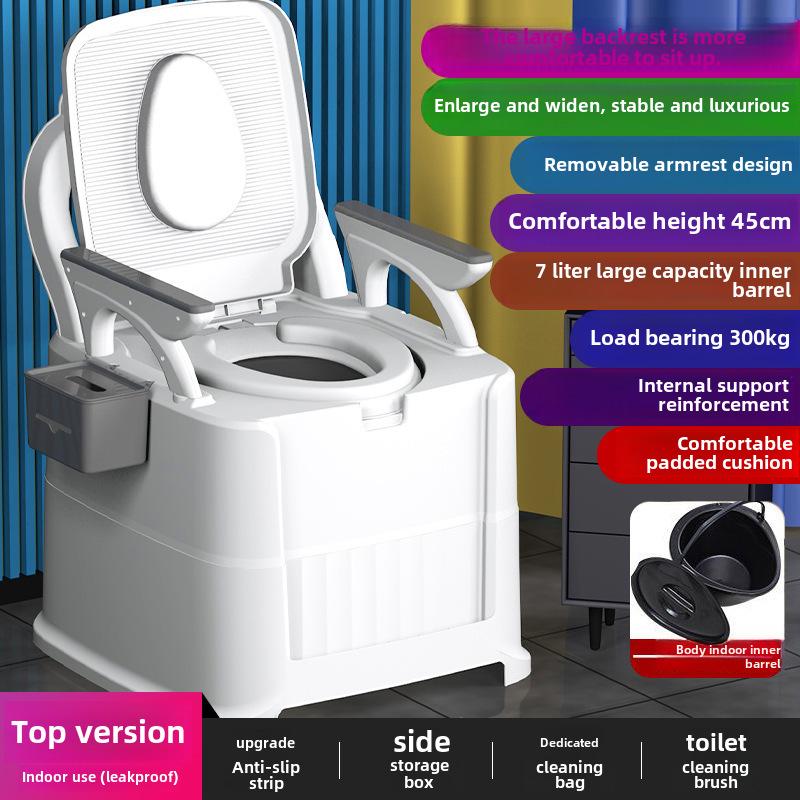 Portable Adult & Elderly Deodorant Toilet Stool for Home