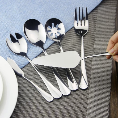 AOOSY Нож для торта, Лопатка для торта, Декоратор для торта, Лопатка для пирога, Нержавеющая сталь, Экспортируется в Европу и США, Стильный, День рождения, Семейное использование (1 порция торта