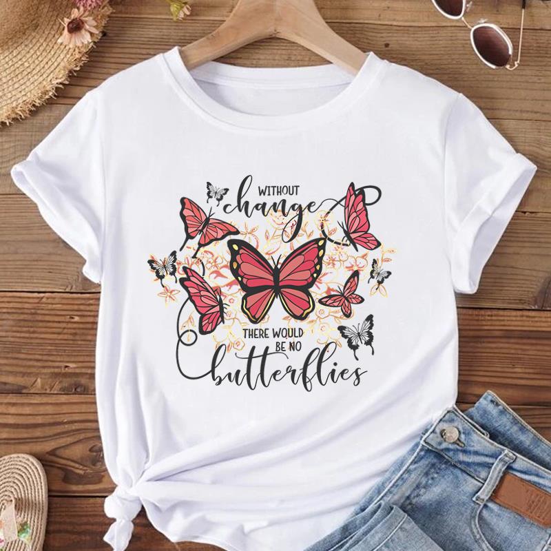 (Азиатский размер) Женская модная футболка с круглым вырезом, акварелью и сладким цветком, одежда, футболка с принтом, женские футболки с короткими рукавами и графикой