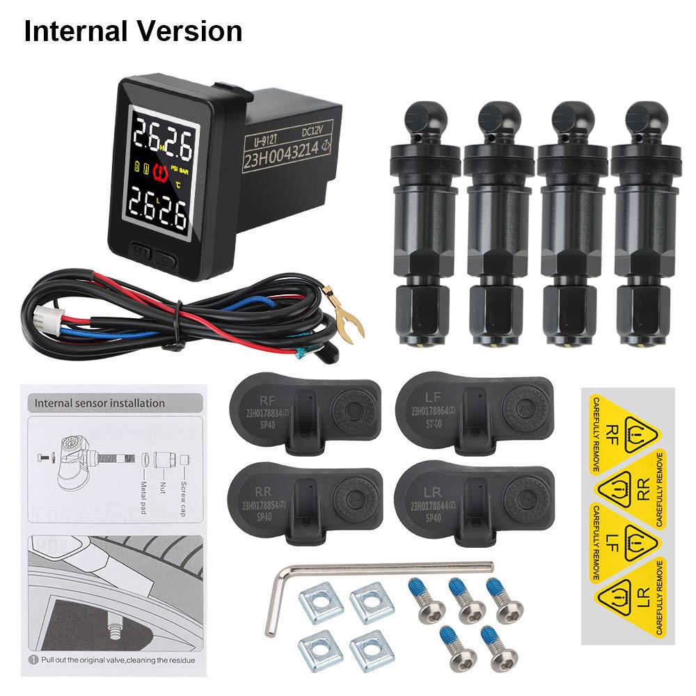 4 шт. Внешний / Внутренний Датчик Беспроводная Автомобильная TPMS Водонепроницаемая Экономия Топлива для Системы Контроля Давления в Шинах Toyota