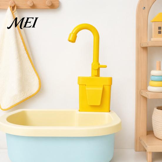 Child Safe Kitchen Faucet Toy Pretend Play Sink Replacement, Electric Water Circulation for Kids Kitchen, Dishwasher Role Battery Operated