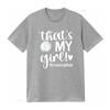 That s My Girl Proud Volleyball Mom M Women Fashionable T Shirt  Summer Top with Personality vintage Washed fashion Stretched