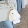Брелок в форме кролика с подвеской из искусственного меха кролика, яркий цветной держатель для ключей от машины, сумка, кошелек, аксессуар