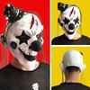 Halloween Horror Headgear Latex Mask Demon Clown Face Cover Halloween Cosplay Party Adult Demon Props Scary Face Cover