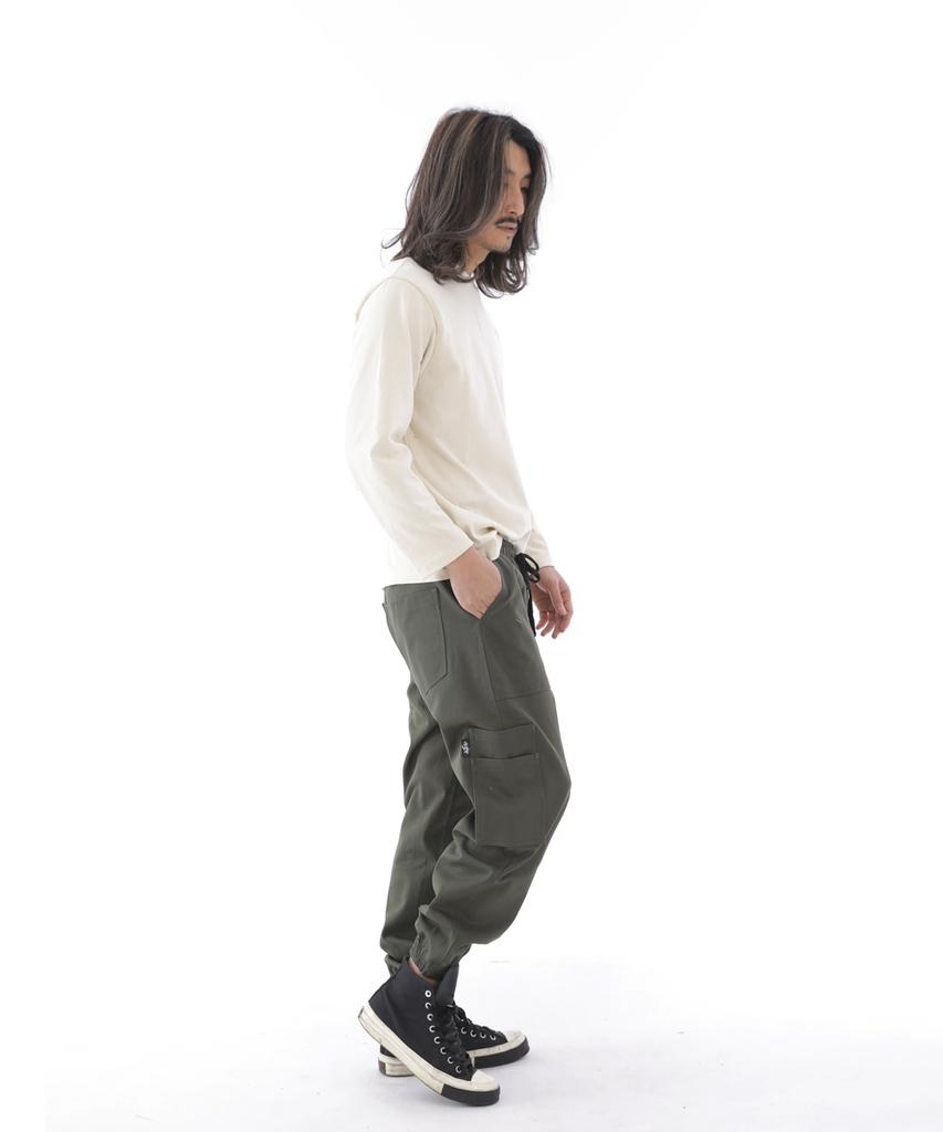 Seinteukeulu Двухслойные Широкие Брюки-Джоггеры Карго W2-308J Хаки