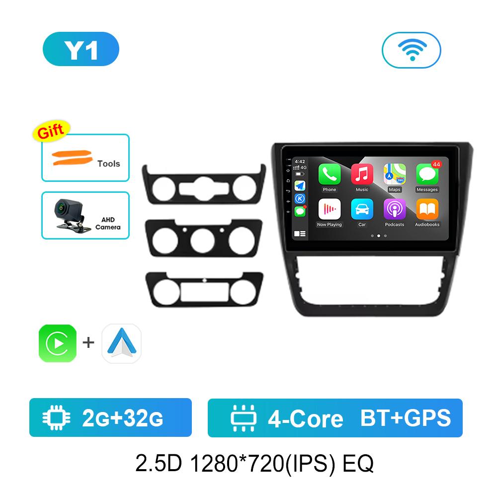 10-дюймовый автомобильный радио мультимедийный плеер для SKODA Yeti 5L 2009 - 2014 GPS Навигация Операционная система Android 4G Bluetooth WiFi DSP Стерео Авто Инструменты