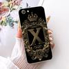 Transparent For Oppo F3 CPH1609 Cover For Oppo F3 Case Aesthetic Luxury Crown A-Z Letters 2D Flat Pattern Soft Phone Case