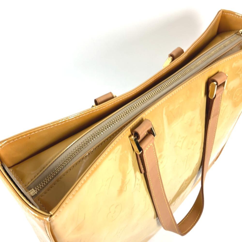 Louis Vuitton M91023 MonogramVernis Columbus Tote Bag Shoulder bag Beige