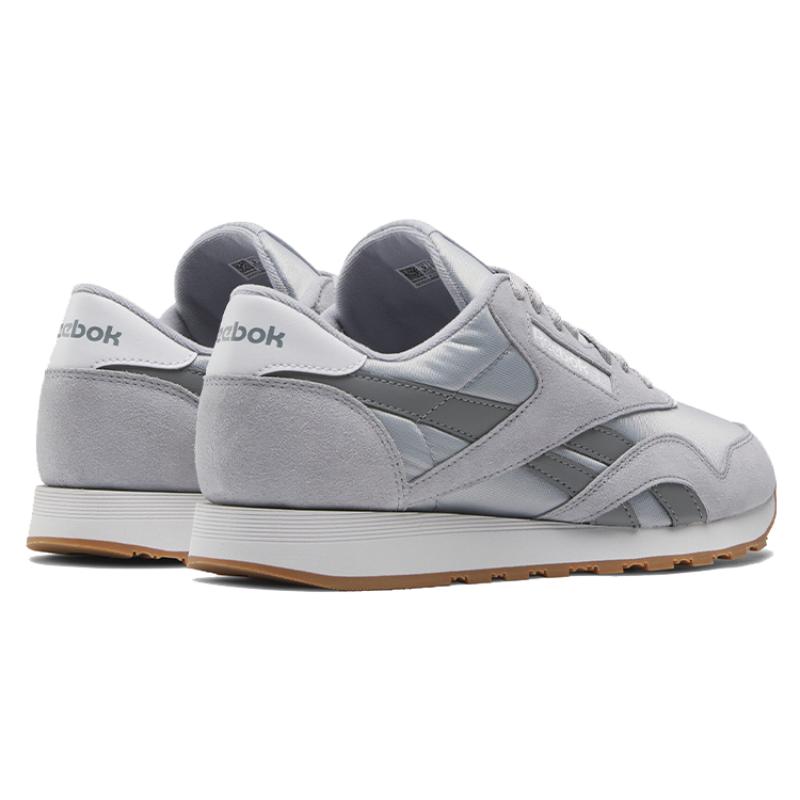 Reebok Классические нейлоновые кроссовки с низкой посадкой для бега Унисекс Серые кроссовки 100074325
