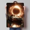 Silver With Black Hole Backdrop Car Printed Poster Customized Retro Wall Art Vintage Metal Tin Signs for Home Decoration Gaming